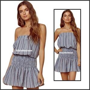 BLUE LIFE GOOD KARMA STRIPE MINI DRESS SZ L MSRP $148